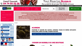 What Toutpourlesnuisibles.com website looked like in 2020 (4 years ago)