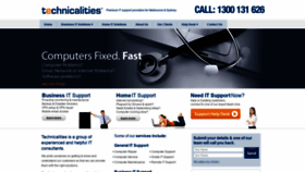 What Technicalities.com.au website looked like in 2020 (4 years ago)