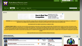 What Talkabouttennis.com website looked like in 2020 (4 years ago)
