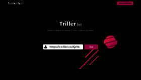 What Triller.fail website looked like in 2020 (5 years ago)