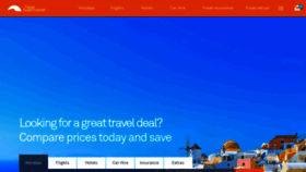 What Travelsupermarket.com website looked like in 2020 (4 years ago)