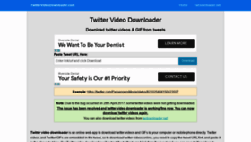 What Twittervideodownloader.com website looked like in 2020 (4 years ago)