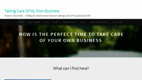 What Takingcareofmyownbusiness.com website looked like in 2020 (4 years ago)