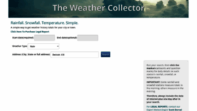 What Theweathercollector.com website looked like in 2020 (4 years ago)