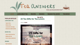 What Teaanswers.com website looked like in 2020 (4 years ago)