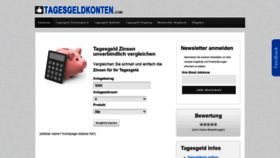 What Tagesgeldkonten.com website looked like in 2020 (4 years ago)