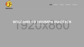 What Triumphinfotech.com website looked like in 2020 (4 years ago)