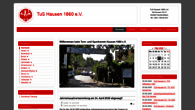 What Tus-hausen.de website looked like in 2020 (4 years ago)