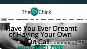 What Thefittchick.com website looked like in 2020 (4 years ago)