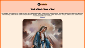 What Theworkofgod.org website looked like in 2020 (4 years ago)