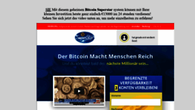 What Thebitcoincode.de website looked like in 2020 (4 years ago)