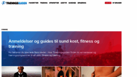 What Traeningsguiden.dk website looked like in 2020 (3 years ago)