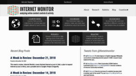 What Thenetmonitor.org website looked like in 2020 (4 years ago)