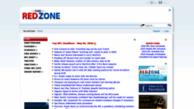 What Theredzone.org website looked like in 2020 (3 years ago)