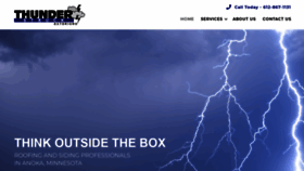 What Thunderstruckexteriors.com website looked like in 2020 (3 years ago)