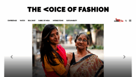 What Thevoiceoffashion.com website looked like in 2020 (3 years ago)