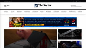 What Thesector.com.au website looked like in 2020 (4 years ago)