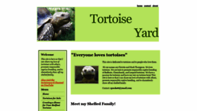 What Tortoiseyard.com website looked like in 2020 (4 years ago)