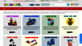 What Trainparty.com website looked like in 2020 (3 years ago)