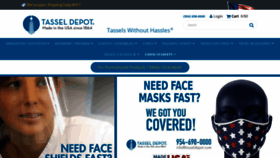 What Tasseldepot.com website looked like in 2020 (4 years ago)
