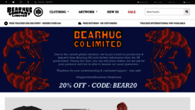 What Thebearhug.com website looked like in 2020 (3 years ago)