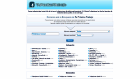 What Tuproximotrabajo.com.ar website looked like in 2020 (3 years ago)