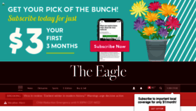 What Theeagle.com website looked like in 2020 (3 years ago)