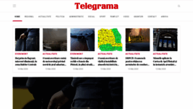 What Telegrama.ro website looked like in 2020 (3 years ago)