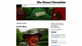 What Thehenrychronicles.com website looked like in 2020 (4 years ago)