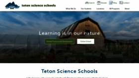 What Tetonscience.org website looked like in 2020 (4 years ago)