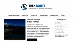 What Trekroute.com website looked like in 2020 (4 years ago)