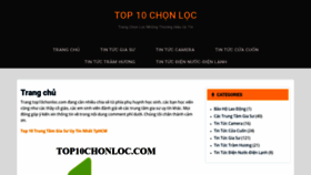 What Top10chonloc.com website looked like in 2020 (3 years ago)