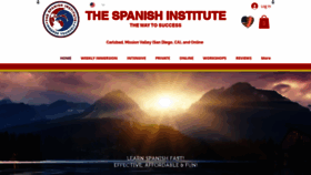 What Thespanishinstitute.org website looked like in 2020 (5 years ago)