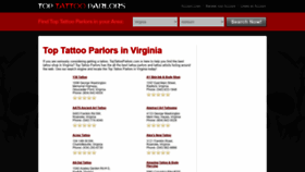 What Toptattooparlors.com website looked like in 2020 (3 years ago)