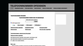What Telefoonnummer-opzoeken.nl website looked like in 2020 (3 years ago)