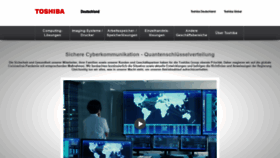What Toshiba.de website looked like in 2020 (3 years ago)