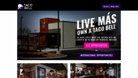 What Tacobellfranchise.com website looked like in 2020 (3 years ago)