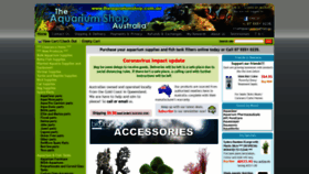What Theaquariumshop.com.au website looked like in 2020 (3 years ago)