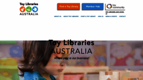 What Toylibraries.org.au website looked like in 2020 (4 years ago)