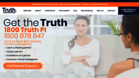 What Truthinvestigations.com.au website looked like in 2020 (3 years ago)