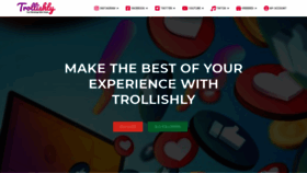 What Trollishly.com website looked like in 2020 (3 years ago)