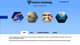 What Tunedinpsychology.com.au website looked like in 2020 (3 years ago)