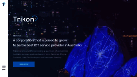 What Trikon.com.au website looked like in 2020 (3 years ago)