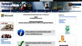 What Tartanga.eus website looked like in 2020 (3 years ago)