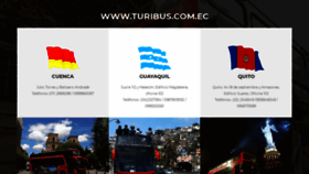 What Turibus.com.ec website looked like in 2020 (4 years ago)