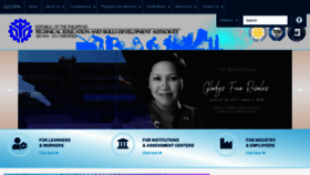 What Tesda.gov.ph website looked like in 2020 (3 years ago)