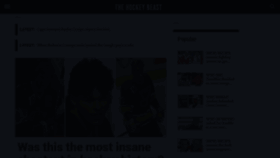 What Thehockeybeast.com website looked like in 2020 (3 years ago)