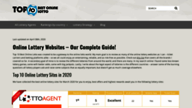 What Top10bestonlinelotto.com website looked like in 2020 (3 years ago)
