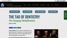 What Taoofdentistry.com website looked like in 2020 (3 years ago)