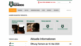 What Tierheim-kiel.de website looked like in 2020 (3 years ago)